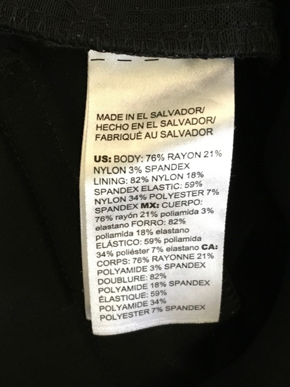Chico’s size 3R (16) black pull on slacks - Picture 4 of 4
